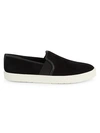 Vince Ginelle Suede Slip-on Sneakers In Black