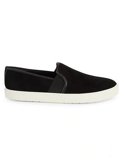 Vince Ginelle Suede Slip-on Sneakers In Nocolor
