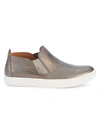 Gentle Souls By Kenneth Cole Women's Lowe Slip-on Sneakers Women's Shoes In Pewter Leather