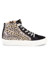 VINTAGE HAVANA LEOPARD MIXED-MEDIA HIGH-TOP SNEAKERS,0400011715600