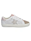 VINTAGE HAVANA SANDY LEATHER & FAUX LEATHER EMBROIDERED SNEAKERS,0400012559410