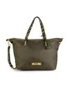MOSCHINO GROMMET-DETAILED TOTE,0400011911212