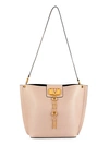 VALENTINO GARAVANI LOGO PEBBLED LEATHER TOTE,0400012516161