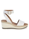 ANDRE ASSOUS PETRA LEATHER WEDGE SANDALS,0400012171034