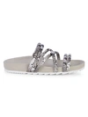 J/SLIDES TESS EMBOSSED-SNAKESKIN LEATHER SLIDES,0400012099439