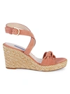 STUART WEITZMAN SUEDE ANKLE-STRAP ESPADRILLE WEDGE SANDALS,0400012389488