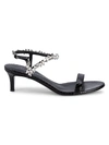 GIUSEPPE ZANOTTI EMBELLISHED LEATHER SANDALS,0400012431632