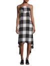 PUBLIC SCHOOL LILU DRAPED PLAID DRESS,0400095822062