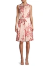 NANETTE LEPORE FLORAL PINTUCKED SHIRTDRESS,0400012365323