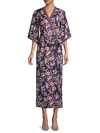 ALEXIA ADMOR FLORAL-PRINT KIMONO WRAP MAXI DRESS,0400012300118