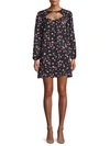CUPCAKES AND CASHMERE FLORAL-PRINT MINI DRESS,0400012397703