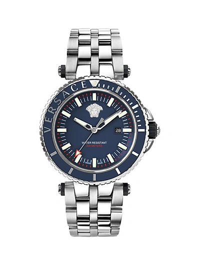 Versace V-race Stainless Steel Diver Watch