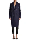 JASON WU COLLECTION EMBELLISHED VIRGIN WOOL COAT,0400012452965