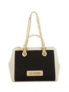 LOVE MOSCHINO SMALL MONOGRAM TOTE,0400012287736