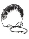 VALENTINO GARAVANI GLAM FEATHER CROWN HAIRBAND,0400011046641