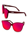 Aqs Iris 65mm Cat Eye Sunglasses