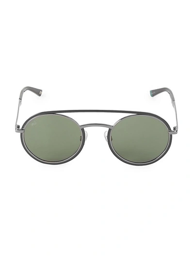 Web Round 51mm Aviator Sunglasses