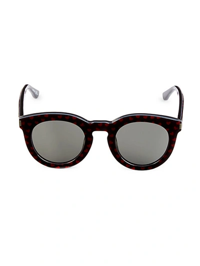 Saint Laurent 47mm Heart-print Pantos Sunglasses