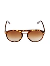 TOM FORD 54MM BROWLINE ROUND SUNGLASSES,0400012466627