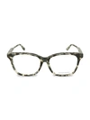 BOTTEGA VENETA 50MM SQUARE OPTICAL GLASSES,0400012452027