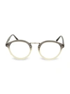 LINDA FARROW 48MM ROUND OPTICAL GLASSES,0400012453490