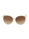 LINDA FARROW 61MM ROUND NOVELTY SUNGLASSES,0400012448637