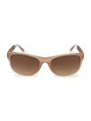 LINDA FARROW 55MM RECTANGLE SUNGLASSES,0400012677408