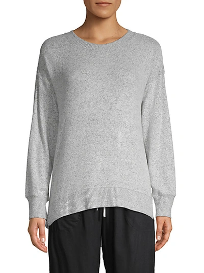 Natori Heathered Long-sleeve Sweatshirt