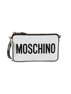 MOSCHINO LOGO LEATHER CROSSBODY BAG,0400012258042