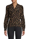 L AGENCE CARA CHAIN PRINT WRAP TOP,0400011906482