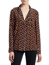 DIANE VON FURSTENBERG HALSEY PAISLEY PJ-STYLE SILK SHIRT,0400012237523