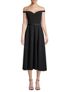 JASON WU COLLECTION OFF-THE-SHOULDER STRETCH CREPE MIDI DRESS,0400012490471