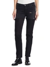 ALCHEMIST TURNER SUEDE-TRIMMED JEANS,0400099590980