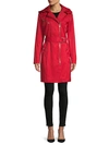 KARL LAGERFELD BELTED COTTON-BLEND COAT,0400012423184