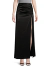 ALICE AND OLIVIA SIDE-RUCHED MAXI SKIRT,0400012006530