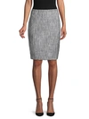 KARL LAGERFELD TWEED PENCIL SKIRT,0400012026346