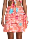 ALL THINGS MOCHI MABEL TIE-DYE WRAP SKIRT,0400011892395