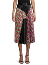 DELFI COLLECTIVE FRONT-SLIT PLEATED SKIRT,0400012269887