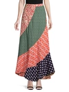 FREE PEOPLE MEDLEY PATCHWORK MAXI SKIRT,0400012301799