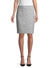 KARL LAGERFELD TWEED PENCIL SKIRT,0400012302306