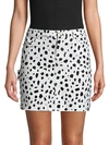 ATM ANTHONY THOMAS MELILLO ANIMAL-PRINT MINI SKIRT,0400012106832