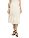 VALENTINO TONAL LOGO PLEATED WRAP SKIRT,0400012502183