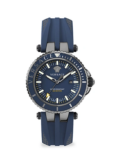Versace V-race Ip Stainless Steel Diver Watch