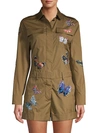 VALENTINO EMBROIDERED BUTTERFLY JUMPSUIT,0400012493388