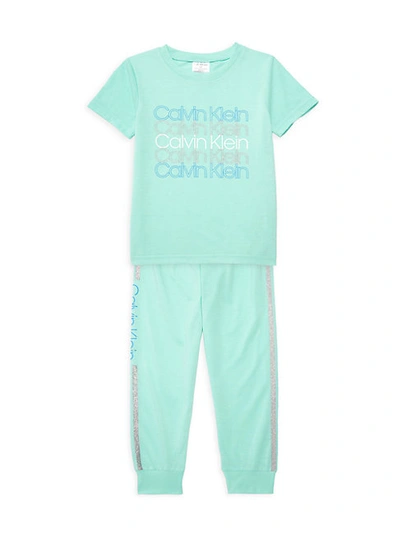 Calvin Klein Kids' Girl's 2-piece T-shirt & Pants Set