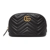 GUCCI GUCCI BLACK GG MARMONT 2.0 QUILTED COSMETIC POUCH