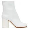 Maison Margiela Women's White Leather Ankle Boots