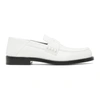 MAISON MARGIELA WHITE SLIP-ON LOAFERS