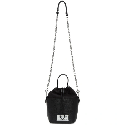 Maison Margiela Number Logo Patch Bucket Bag - 黑色 In H7735 Black