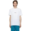 VETEMENTS WHITE WRITTEN LOGO T-SHIRT